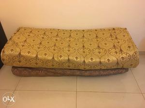 Brown And Black Floral Mattress