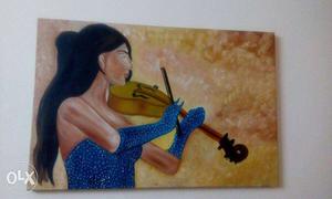 Canvas - Lady playing violen