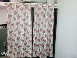 Curtains (8 number with the rod) only 3 month