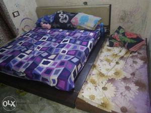 Double bed with diwan Without mattress