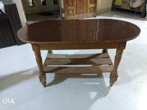 Oval Wooden Brown Table