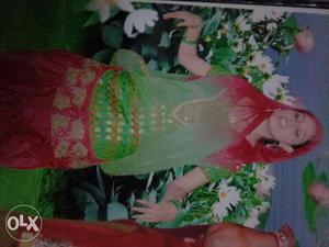 Photo Of Woman In Pink And Green Sari