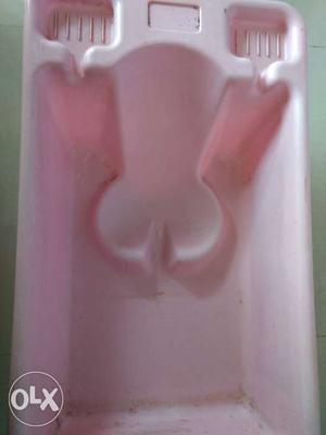 Pink Plastic Bath Tub