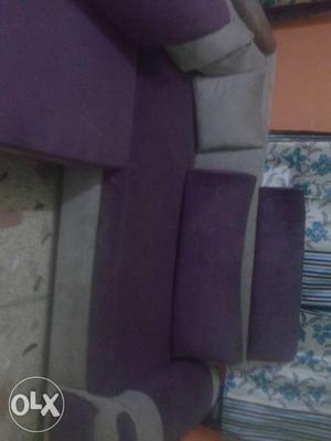 Purple And Gray Sectional Sofa