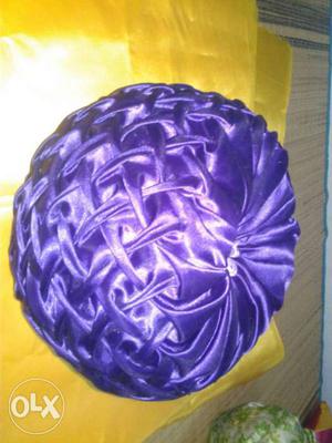 Purple Oval Pillow