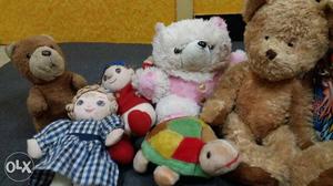 Soft toys in a good condition