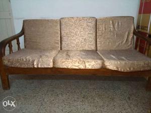 Teak wood 5 seater sofa in good condition