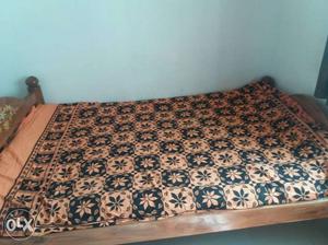 Wooden cot and bed