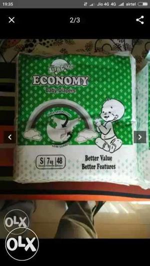 BRANDED ECONOMY BRAND DIAPRRS..each pack is just