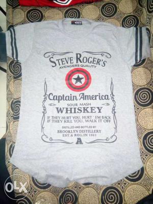 Black And White Steve Roger's T-shirt