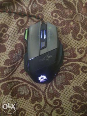 Black Corded Gaming Computer Mouse