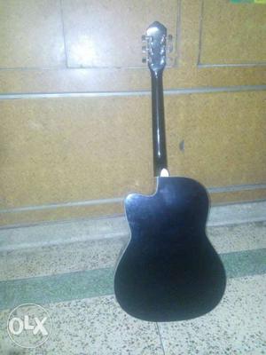 Black One Cutaway Acoustic Guitar
