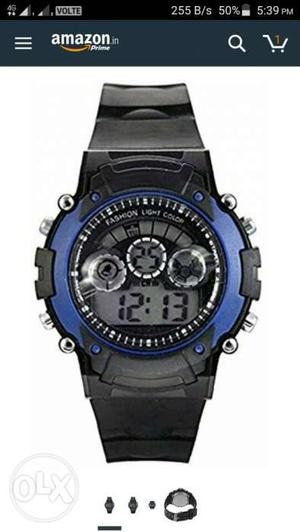 Blue handed TAIXUN digital watch
