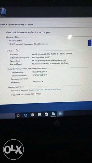 Brand new hp laptop, bill date 6 Dec , under