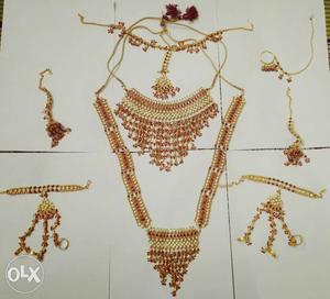 Bride jewellery set for sale complete set,