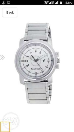 Fastrack stylish watch Silver color