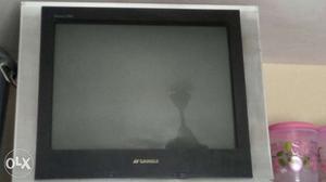 Gray And Black Sansui CRT Television