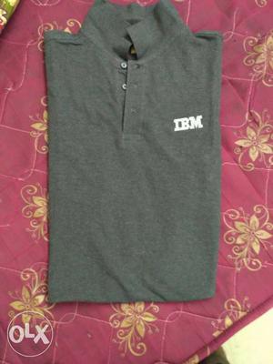 Gray IBM Polo Shirt
