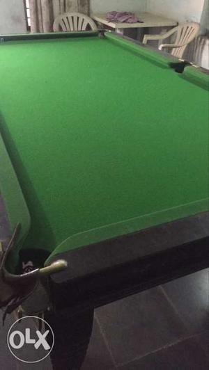 Green And Black Cue Table