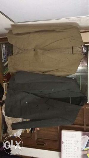 Men's Gray And Cream Formal Jackets