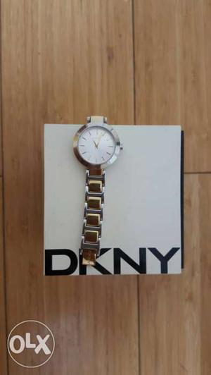 Original DKNY watch for women _golden &silver