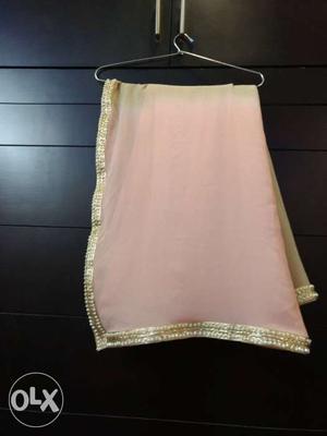 Pure Georgette duppata with embellished pearl
