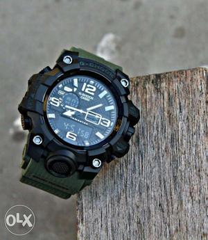 Round Black G-Shock Casio Digital Watch