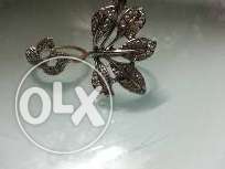 Silver Flower Brooch