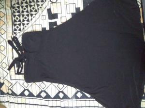 Solid black tunic, fabric: lycra, backless