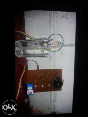Water indicator and alarm save water input