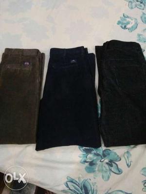 3 cordroy branded jeans 32 waist