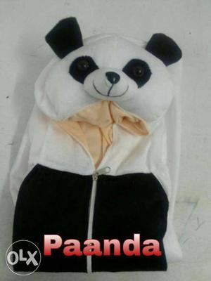 Black And White Panda Hoodie Jacket