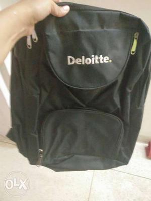 Black Deloitte Backpack
