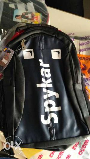 Black Spykar Backpack