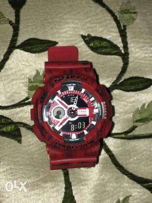 Casio Gshock military red