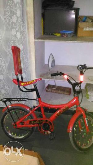 Child's Black And Red Bicycle