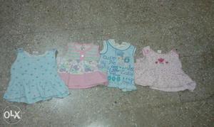 Cute toffy house baby frocks can use til 1yr 4no