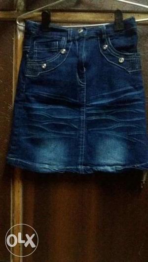 Denim skirt with top in good condition. Unused.