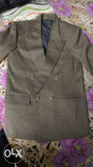 Gray Peak Suit Jacket