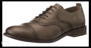 New leather brown formal shoe at Rs.