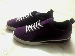 ORIGINAL Purple, Black, And White Puma Sneakers