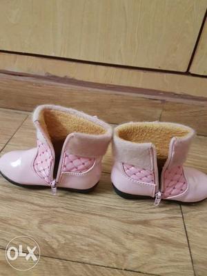 Pink Boots for Girls of the age 2-3 years. Bought