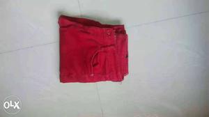 Red denim jeans of waist size 36 cm Skin fit Not