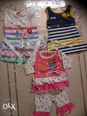 Smart dresses for 4-10 months baby girl