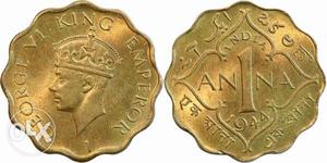 1 anna british india coin at reasonable rate