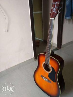 1year old Pure Acoustic Sunburst colour Guitar