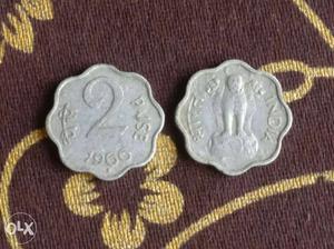 2 or 3 paisa coins...for Rs.500 each