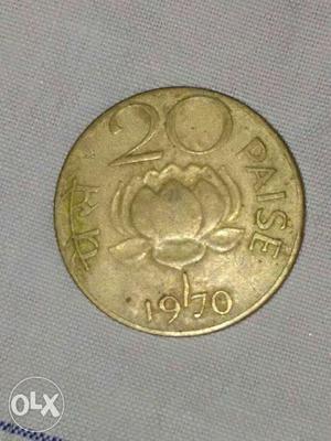 20paisa coin  year old