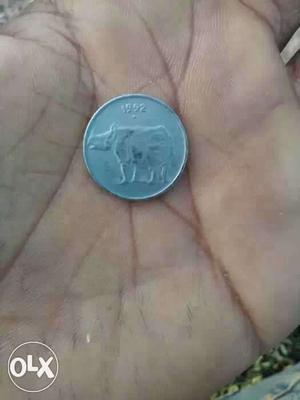25Paisa indian sliver coin