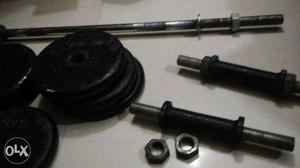 Adjustable dumbbell /barbell set with 30kg weight
